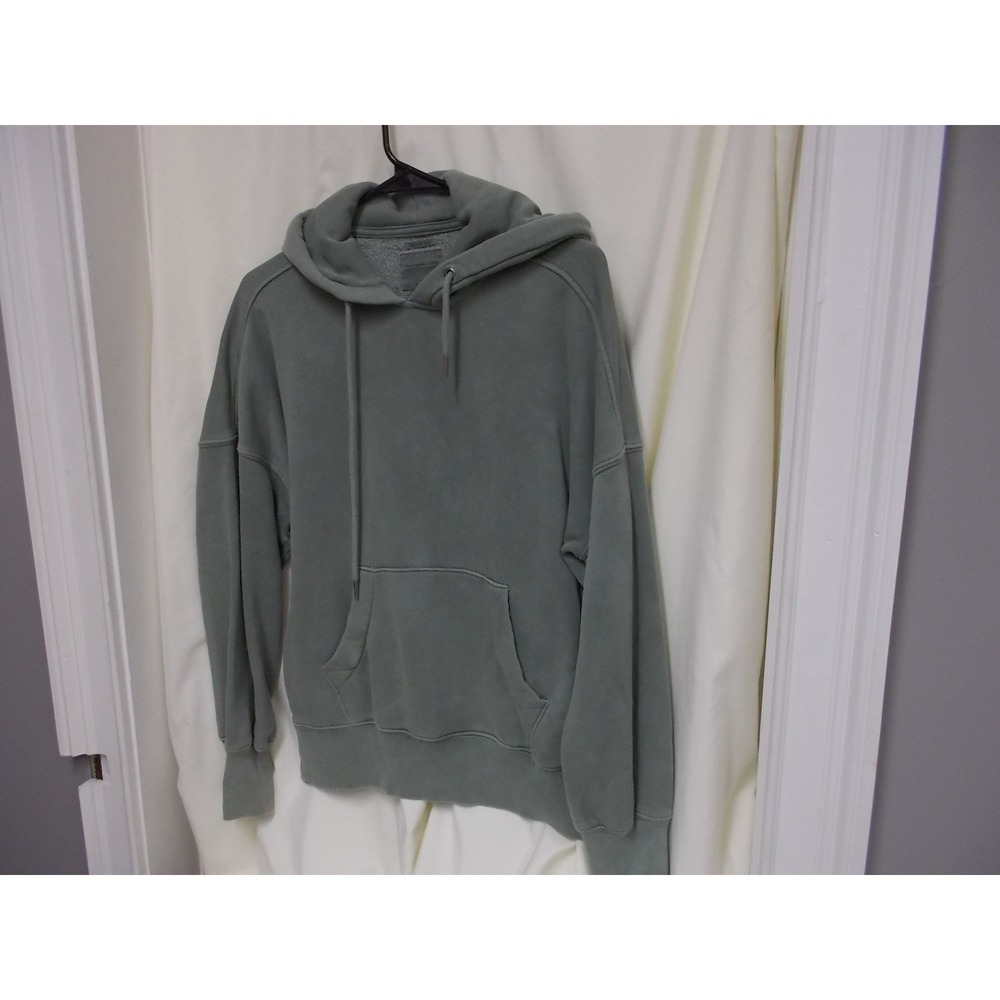 Abercrombie & Fitch Soft AF Max Essentials Garment Dyed Hoodie Sage Green XXS